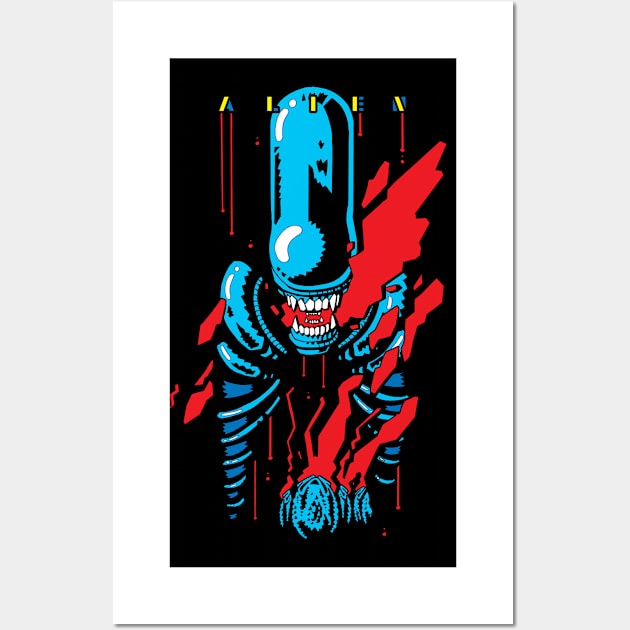 Alien Wall Art by benvanbrummelen